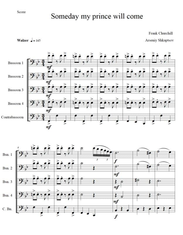 Someday My Prince Will Come (5tet)