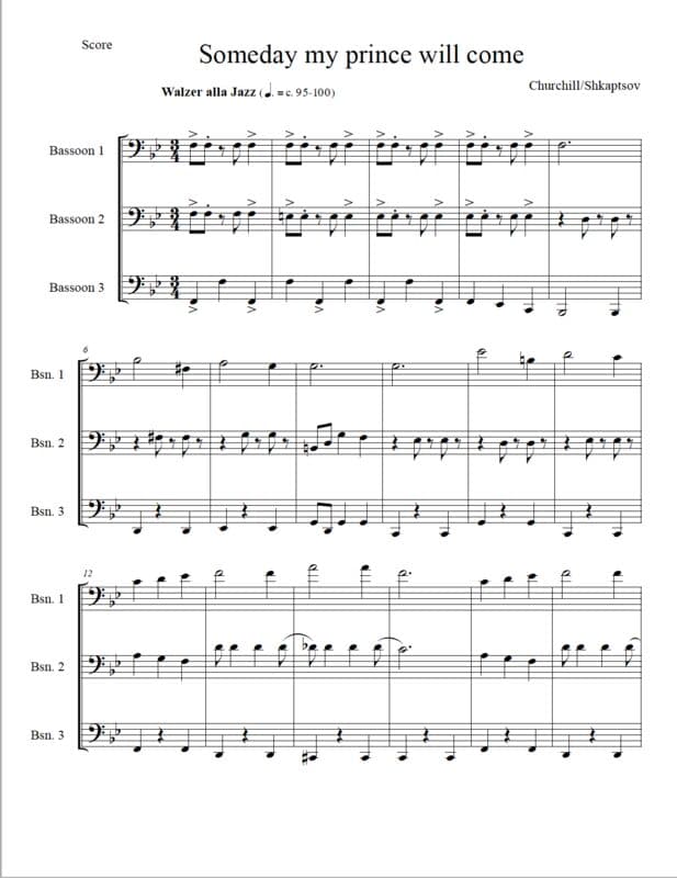 Someday My Prince Will Come (Trio)